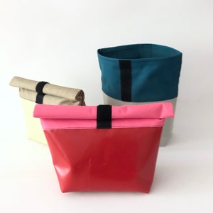 Kulturbeutel, Nasstasche, Windeltasche,Lunchbag, wasserfest, Wetbag aus LKW Plane und Cordura