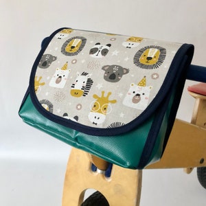 Handlebar bag, bicycle bag for children, giraffe, lion, koala, panda, waterproof