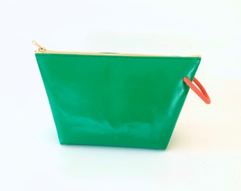 Hanging toiletry bag, lunch bag made of truck tarpaulin, maritime, wet bag