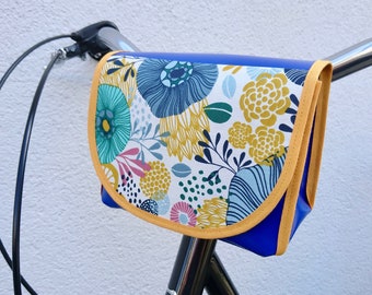 Handlebar bag for children and adults, flowers