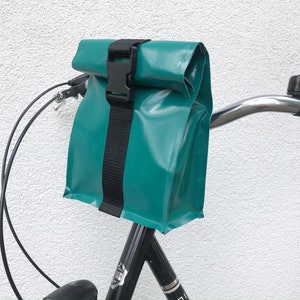 handlebar bag roll up, bicycle bag, image 1