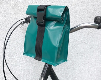 handlebar bag roll up, bicycle bag,