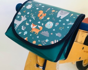 Lenkertasche, Fahrradtasche Kinderrad, Laufrad, Waldtiere, Fuchs, Pilz, Bär