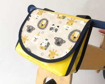 Handlebar bag, bicycle bag for children, giraffe, lion, koala, panda, waterproof