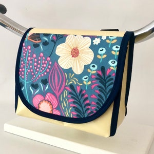 Lenkertasche für Kinder und Erwachsene, Pastell, pink, Blumen