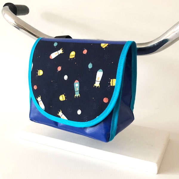 Lenkertasche, Fahrradtasche, Lenkertasche Kinder, Lenkertasche Raketen, Planeten, Universum