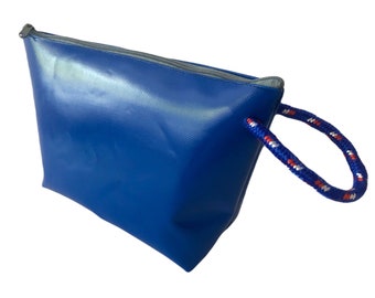 Hanging toiletry bag, lunch bag made of truck tarpaulin, maritime, wet bag