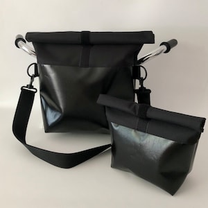Ensemble de sacs, grand sac de guidon étanche avec bandoulière amovible et réglable et étui enroulable