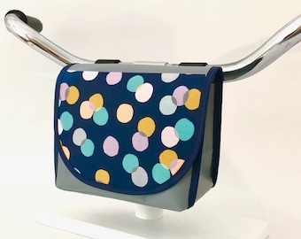 Lenkertasche, Fahrradtasche, Lenkertasche bunte Punkte, Lenkertasche wasserdicht, Lenkertasche KInder, Lenkertasche Damen, Lunchbag