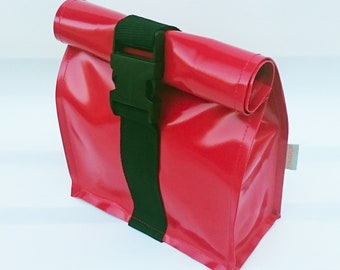 Kulturbeutel, Kulturtasche, Waschbeutel, Lunchbag, Kulturtasche wasserdicht, Kulturtasche rot, Kulturtasche schlicht, LKW Plane