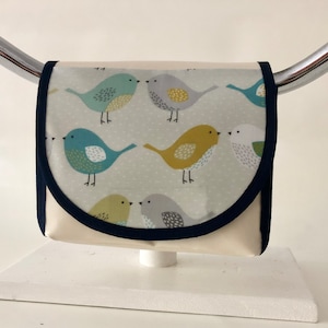 Lenkertasche für Kinder und Erwachsene, Pastell, Vögel