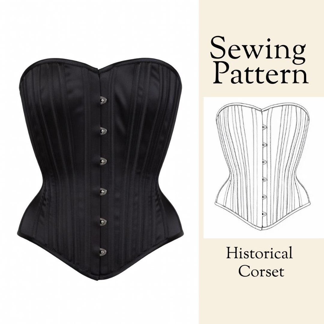Lizzie Overbust Corset Sewing Pattern - Etsy