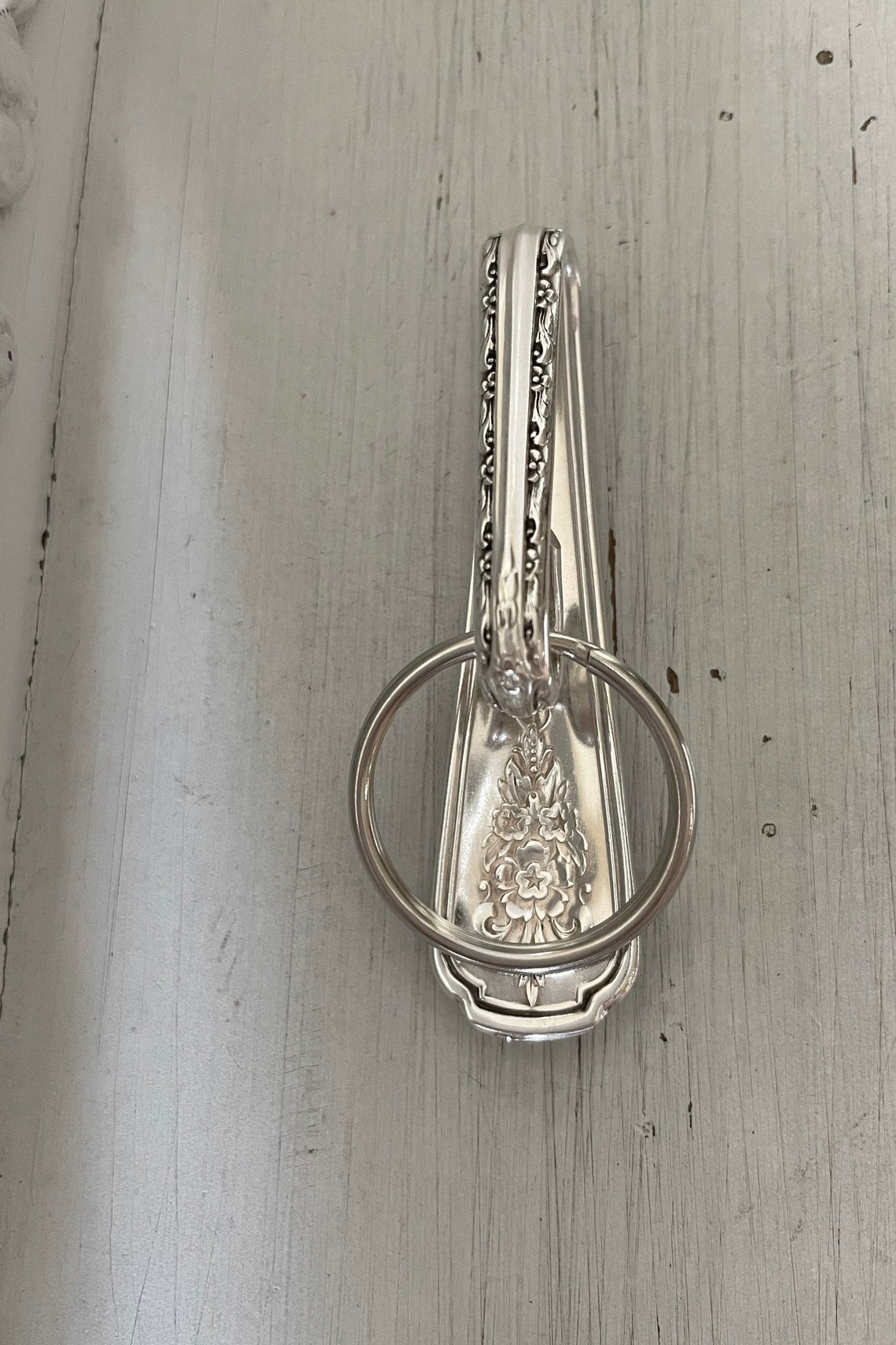 Spoon Purse Hook Keychain Key Finder Silverplate Elegance Etsy