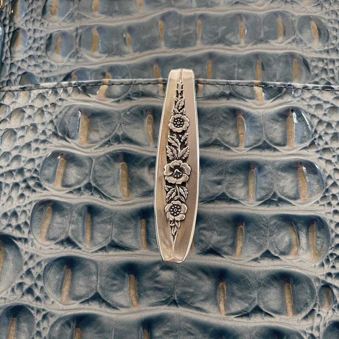 Spoon Purse Hook Keychain Key Finder Silverplate Primrose Etsy