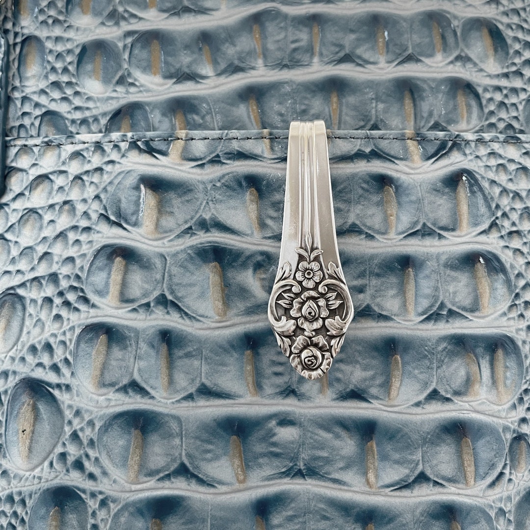 Spoon Purse Hook Keychain Key Finder Silverplate Etsy