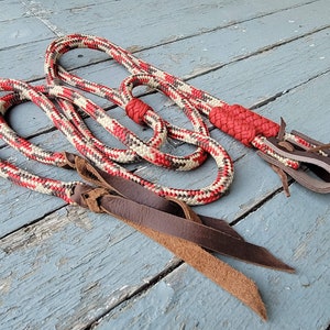 Custom Made Yacht Rope Split Reins - Choose your colors