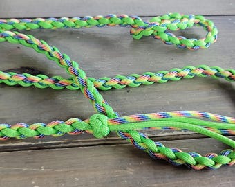 READY TO SHIP - Paracord Over and Under Barrel Racing Whip