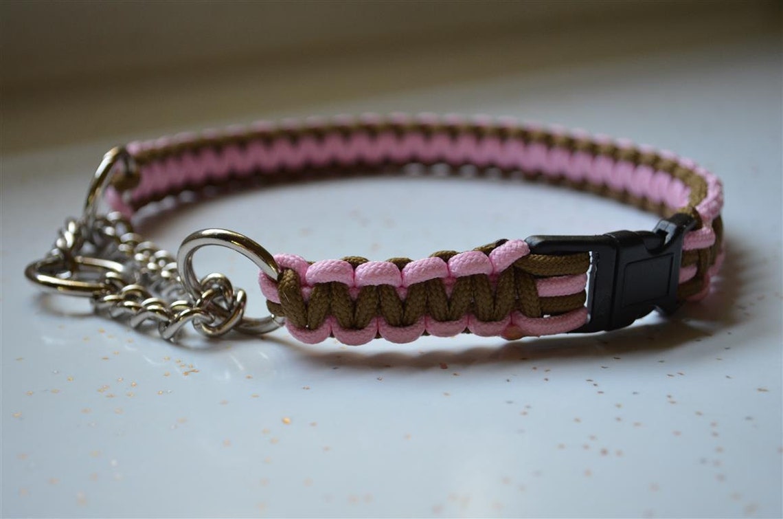 Paracord Martingale Dog Collar with Buckle Etsy