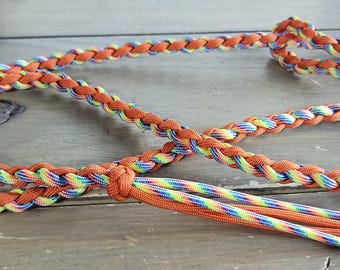 READY TO SHIP - Paracord Over and Under Barrel Racing Whip