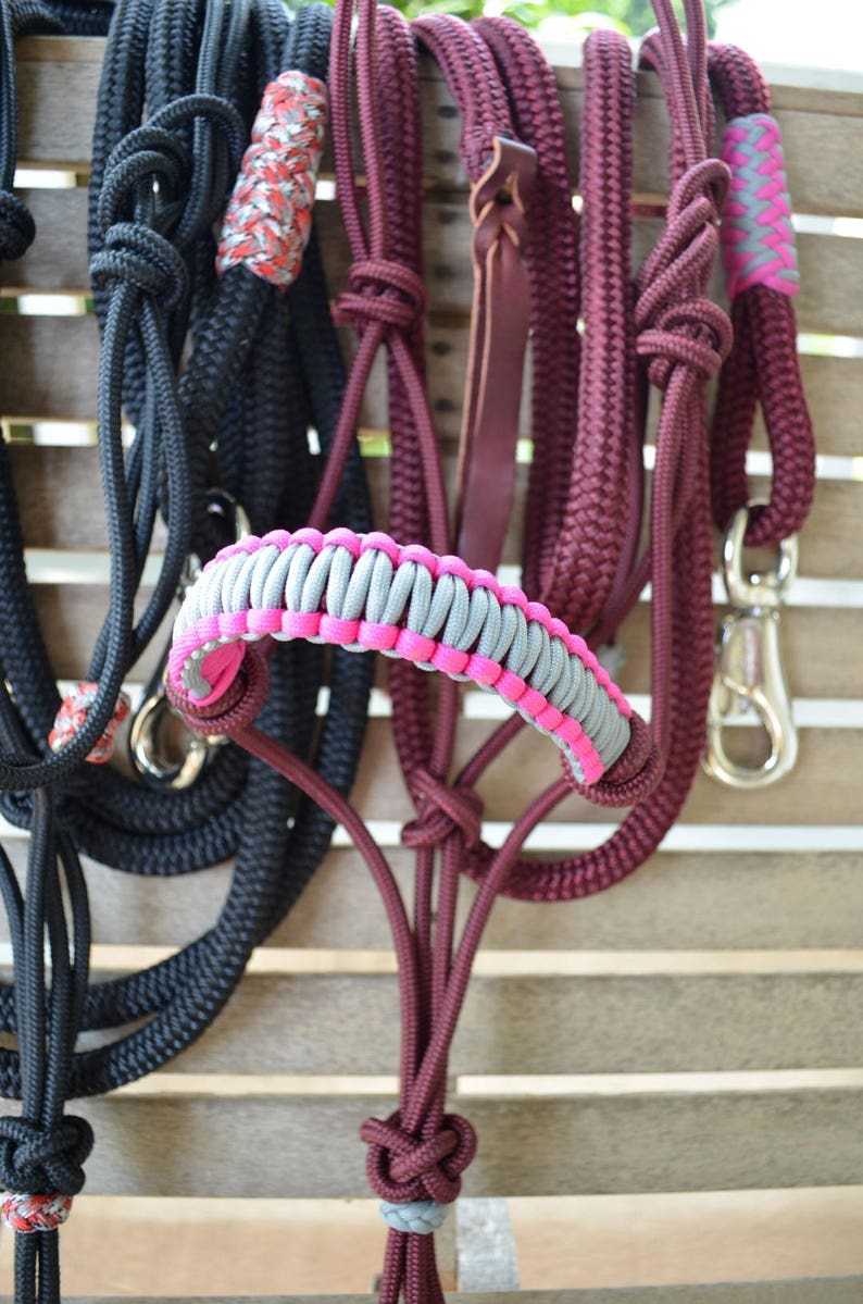 Custom made rope halter with matching yacht rope lead Etsy