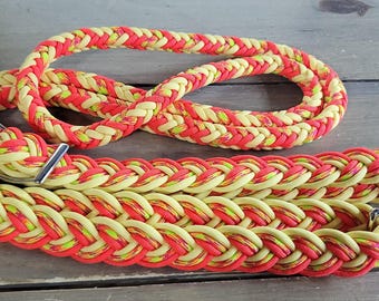 READY TO SHIP - 7.5' braided barrel reins