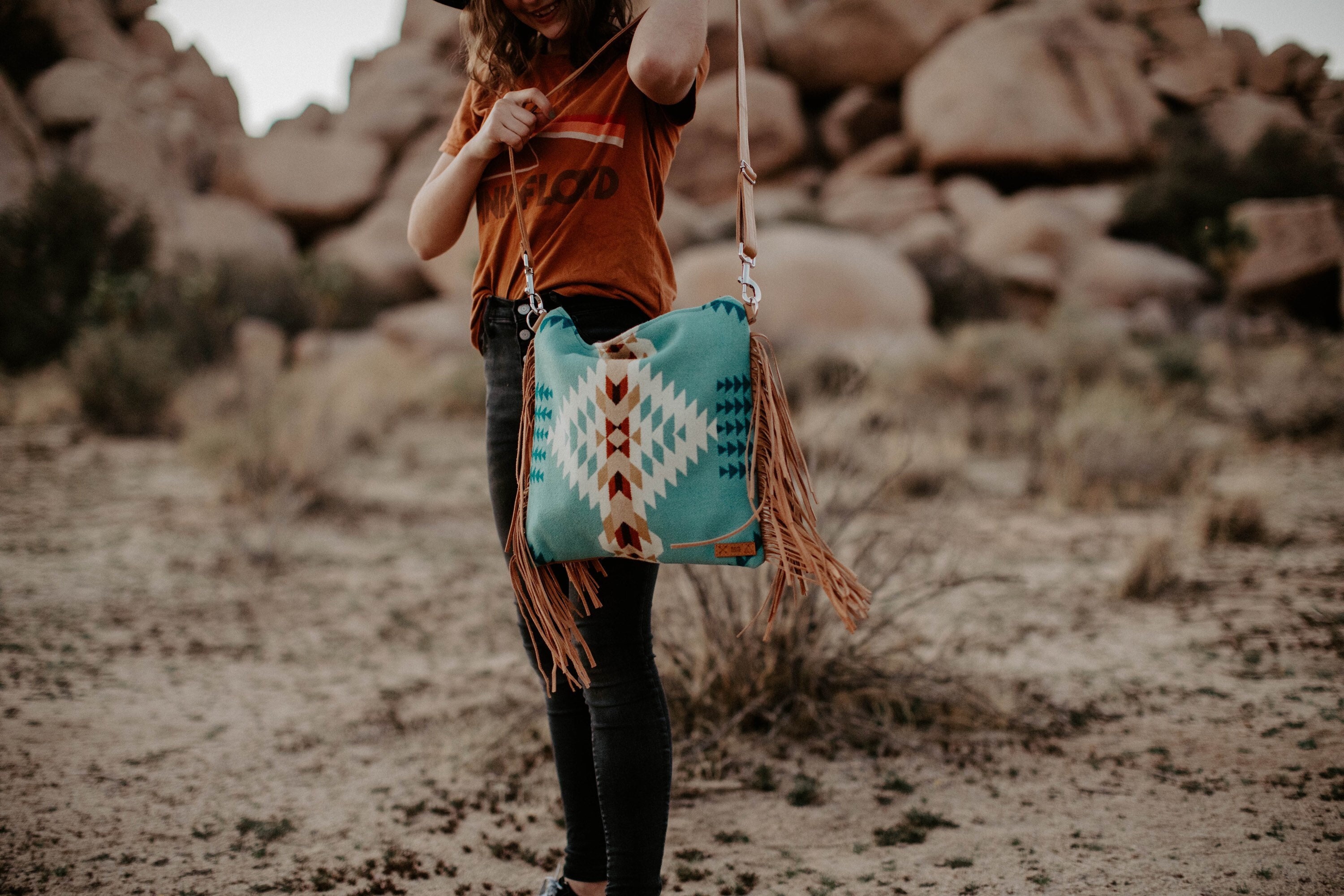 World Traveler Crossbody with Boho Fringe