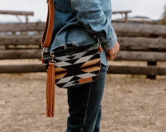 Rodeo Bag in Wyeth Trail Pendelton Wool, Small Crossbody Bag, Sling Bag