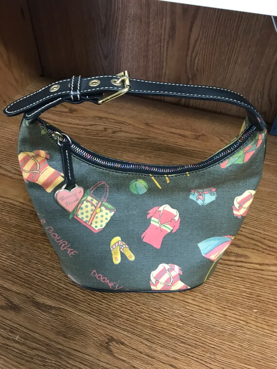 Dooney & Bourke Gretta Hobo Beach Bucket Bag. Playful Pattern - Etsy