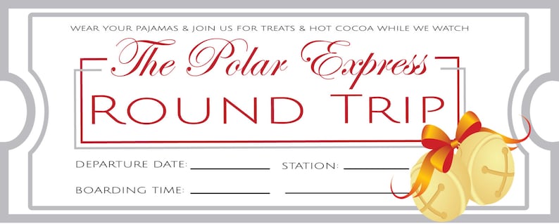 Polar Express Party Invitations - Etsy