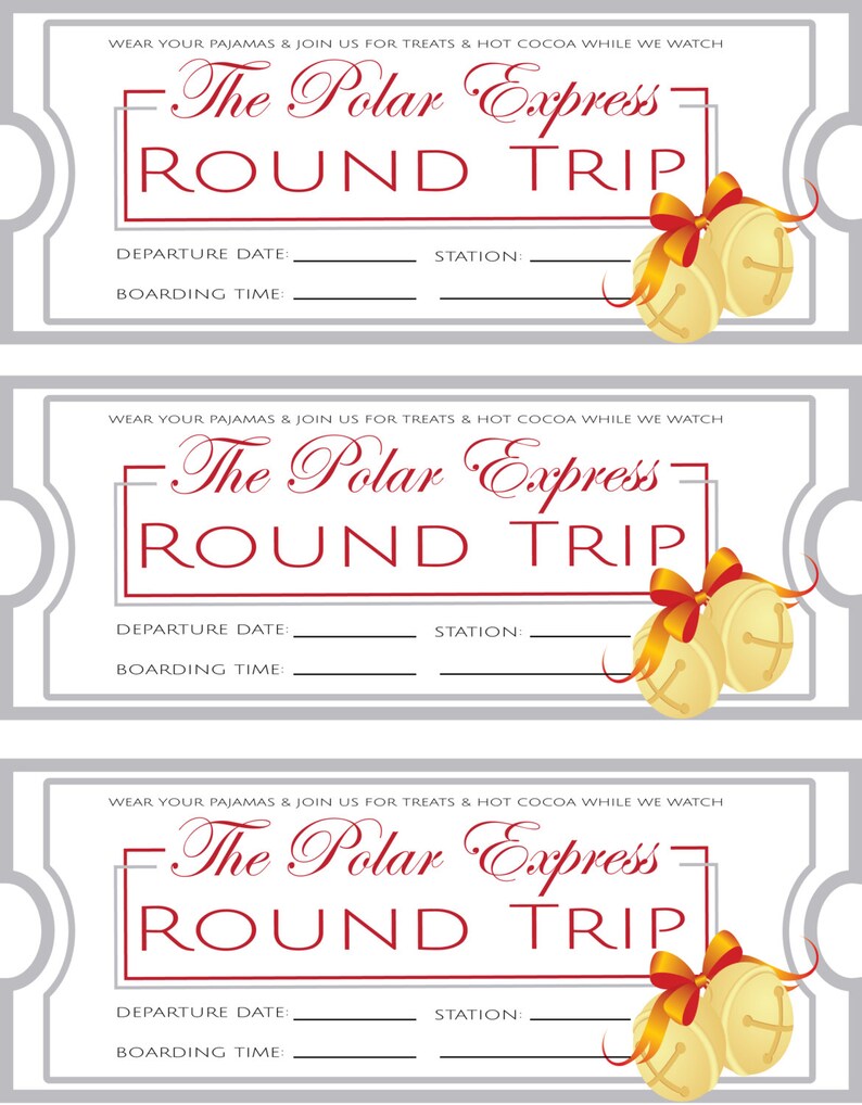 Polar Express Party Invitations - Etsy