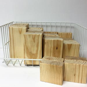Bulk Blank Wood Blocks For Crafts Unfinished Wooden Block Case Pack 2x4 Pine Block Wedding DIY Tiered Tray Blank Blocks Sanded Blank Blocks