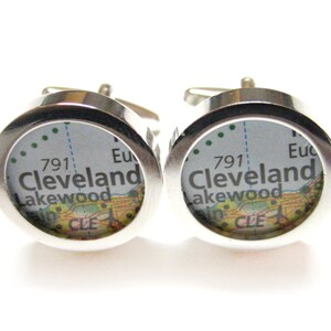 Cleveland Ohio kaart Manchetknopen