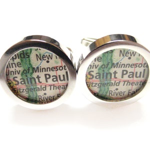 Saint Paul Minnesota kaart Manchetknopen