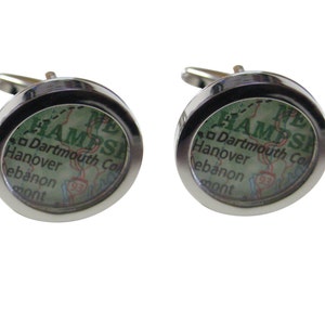 Dartmouth College Map Cufflinks
