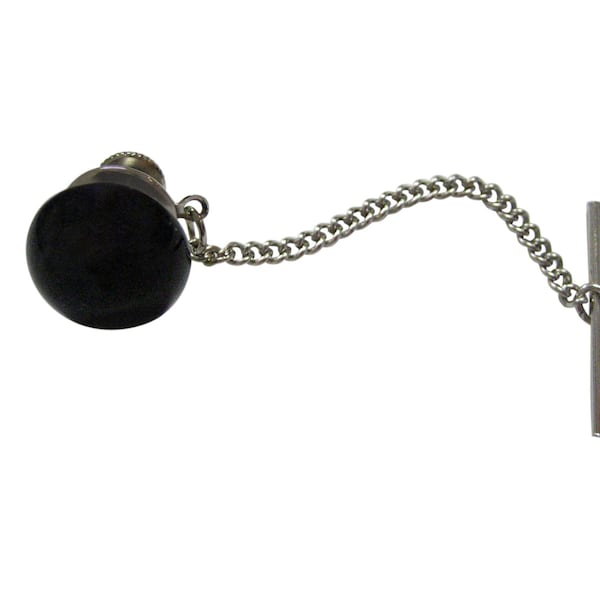Black Onyx Gemstone Tie Tack