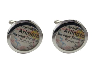 Dallas Cowboys Stadium Map Cufflinks