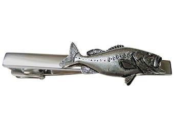 Bass Fish Tie Clip