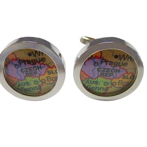 Czech Republic Map Cufflinks