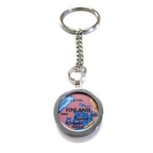 Finland Map Keychain