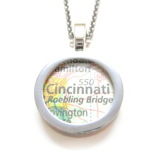 Collier Pendentif carte à Cincinnati en Ohio