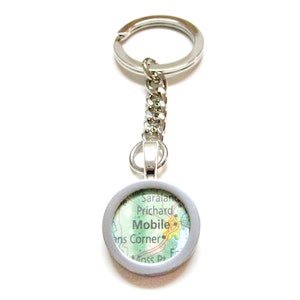 Mobiele Alabama kaart hanger sleutelhanger
