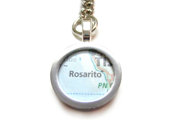 Rosarito Mexico Map Cufflinks