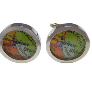 Kuwait Map Cufflinks