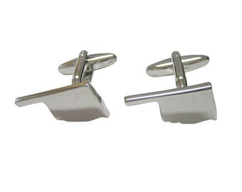 Oklahoma State Map Shape Cufflinks