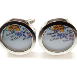 Costa Rica Map Cufflinks