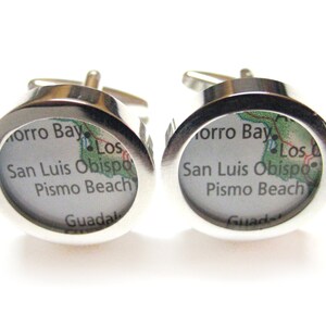 Boutons de manchette carte San Luis Obispo