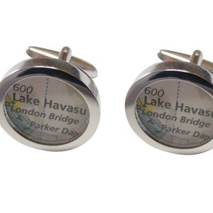 Lake Havasu Map Cufflinks