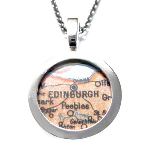 Collier Pendentif carte à Édimbourg