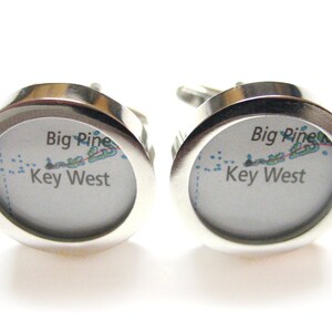 Key West Florida Karte Manschettenknöpfe
