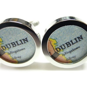 Dublin kaart hanger Manchetknopen